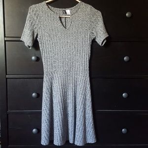 H&M Grey Striped Dress